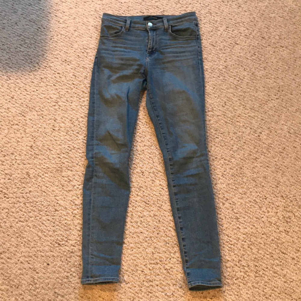 J. Brand High Rise Light Wash Skinny Jeans